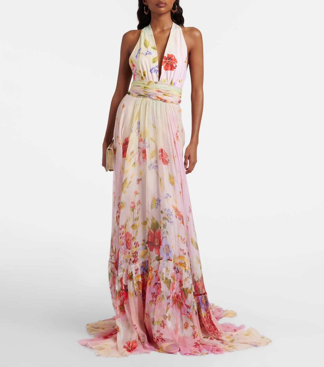 Roberto Cavalli - Floral silk gown