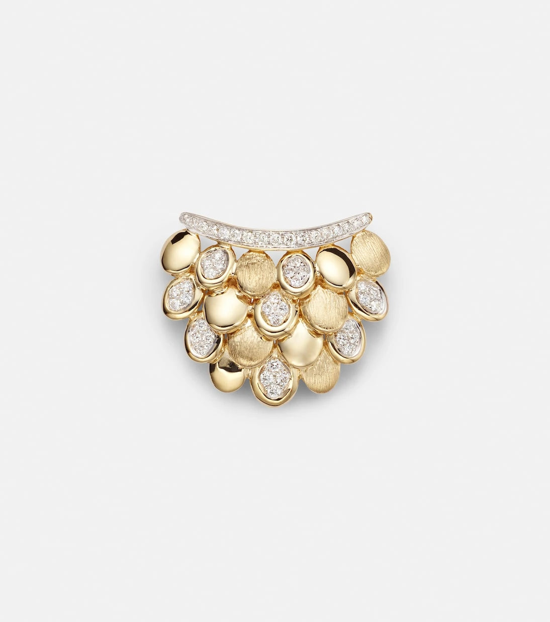 Rainbow K - Blossom 14kt gold single earring with diamonds