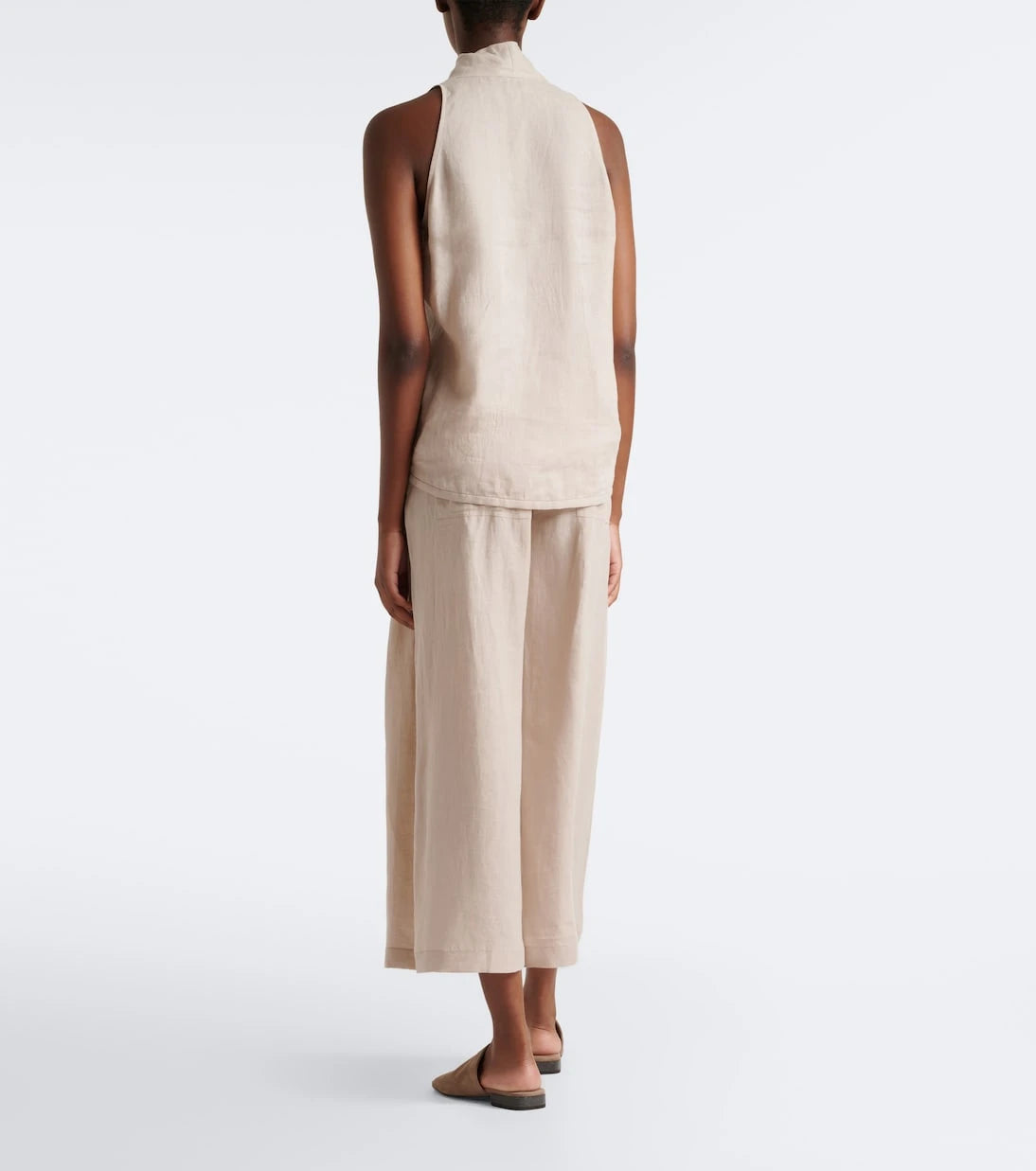 Brunello Cucinelli - Linen wide-leg pants