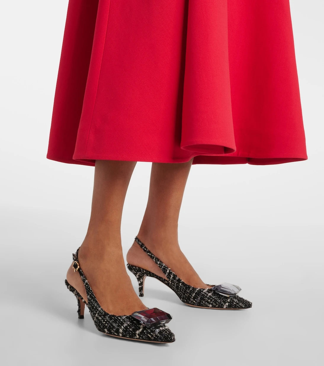 Gianvito Rossi - Jaipur 55 bouclé slingback pumps