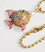 Emily P. Wheeler Yellow Gold and Mixed Gemstone Rainbow Fish Necklace