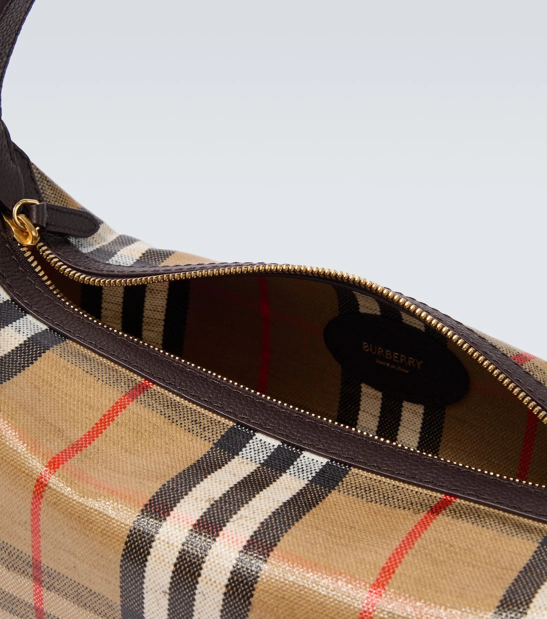 Burberry - Burberry Check canvas shoulder bag