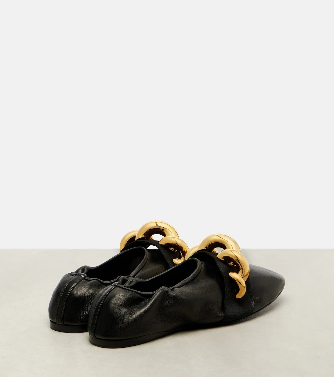 Alaïa - Jewel embellished leather ballet flats