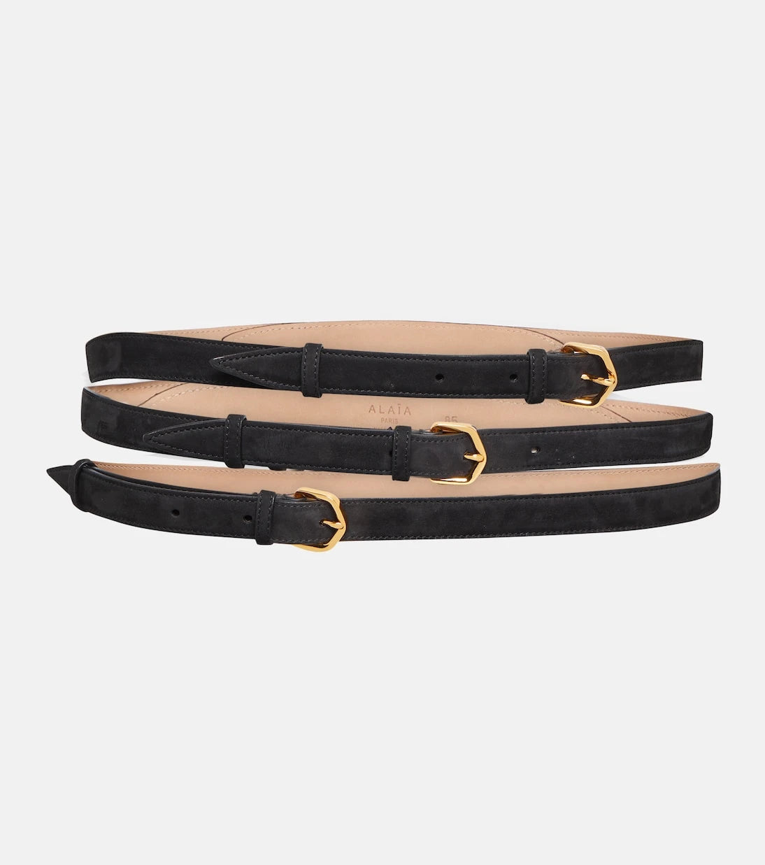 Alaïa - Multi slim leather belt
