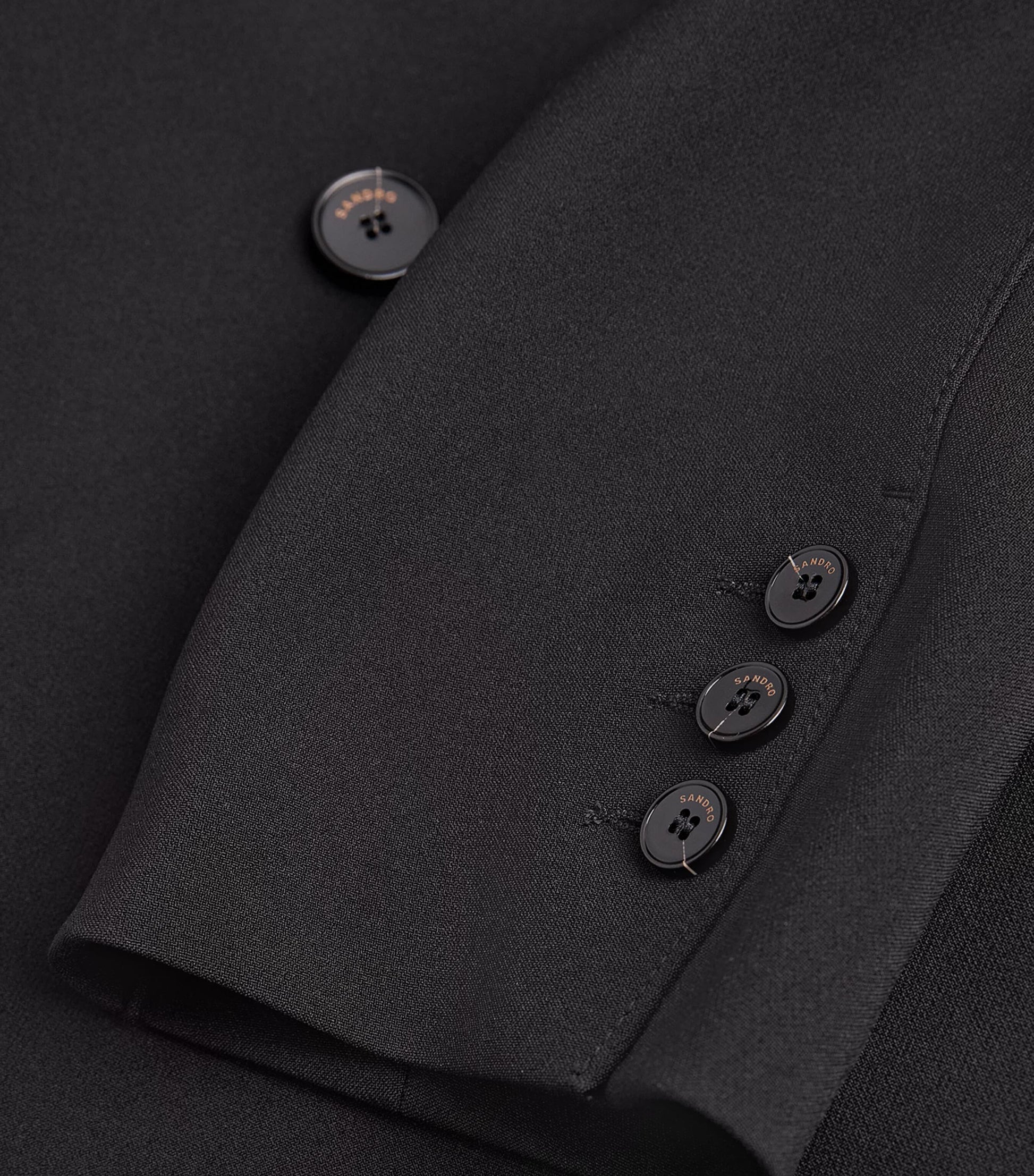 Black Double-Breasted Blazer