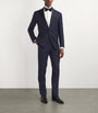 Navy Linen Tuxedo Jacket