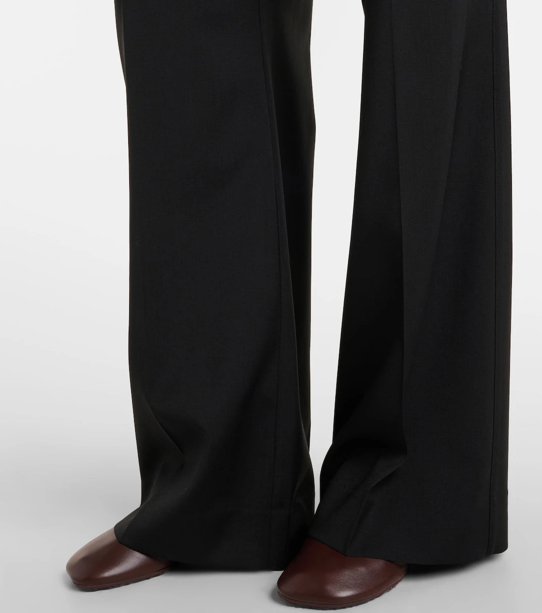 Loewe - Logo wool mid-rise straight pants
