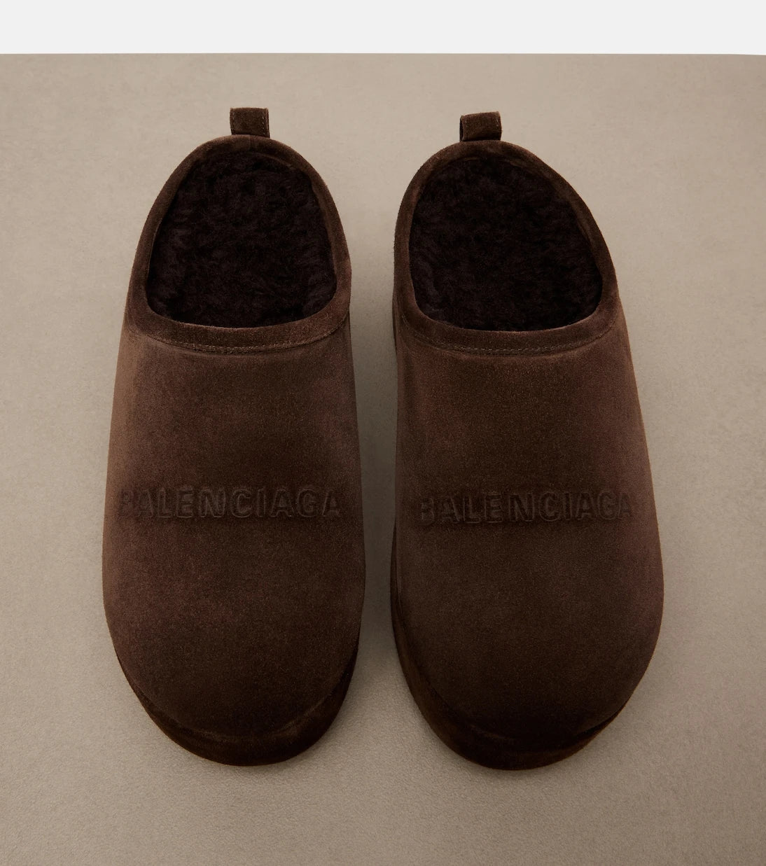Balenciaga - Alaska suede platform mules