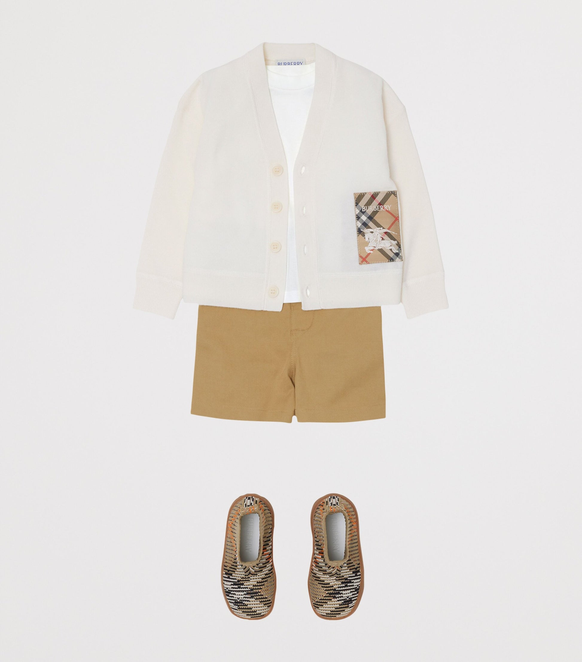 Burberry Kids Wool Check-Patch Cardigan (6-24 Months)