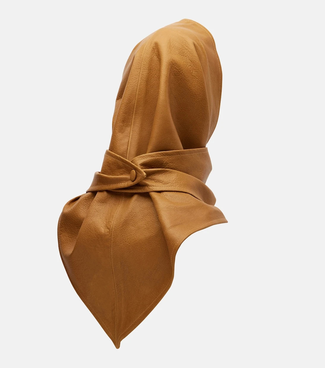 Nour Hammour - Draped leather hood
