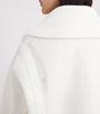 Max Mara White Mesh Teddy Bear Coat