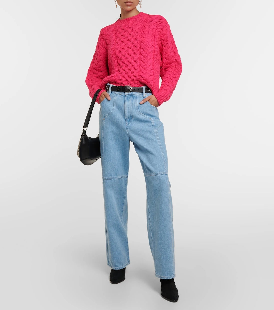 Marant Etoile - Jake cable-knit wool-blend sweater