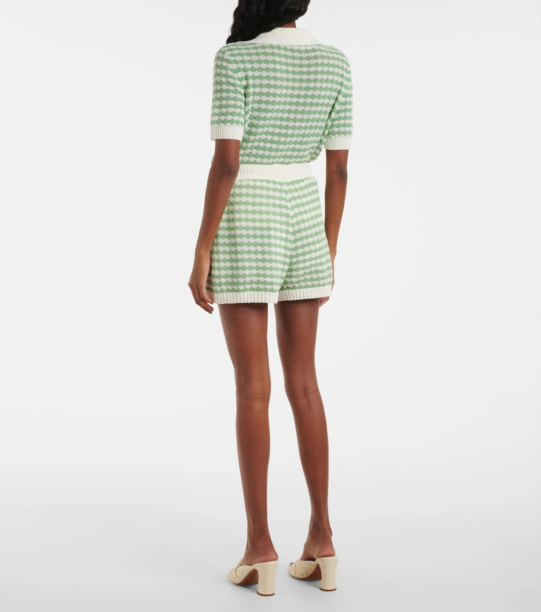 Zimmermann - Everley knitted cotton-blend shorts