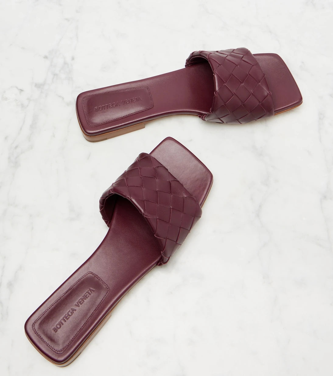 Bottega Veneta - Parco Intrecciato leather slides