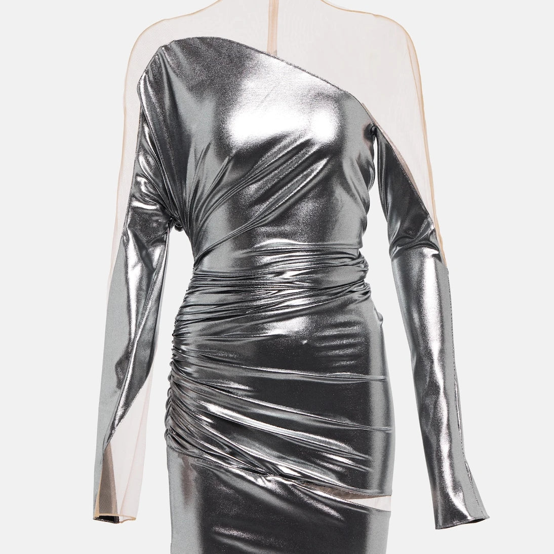 Mugler - Paneled minidress