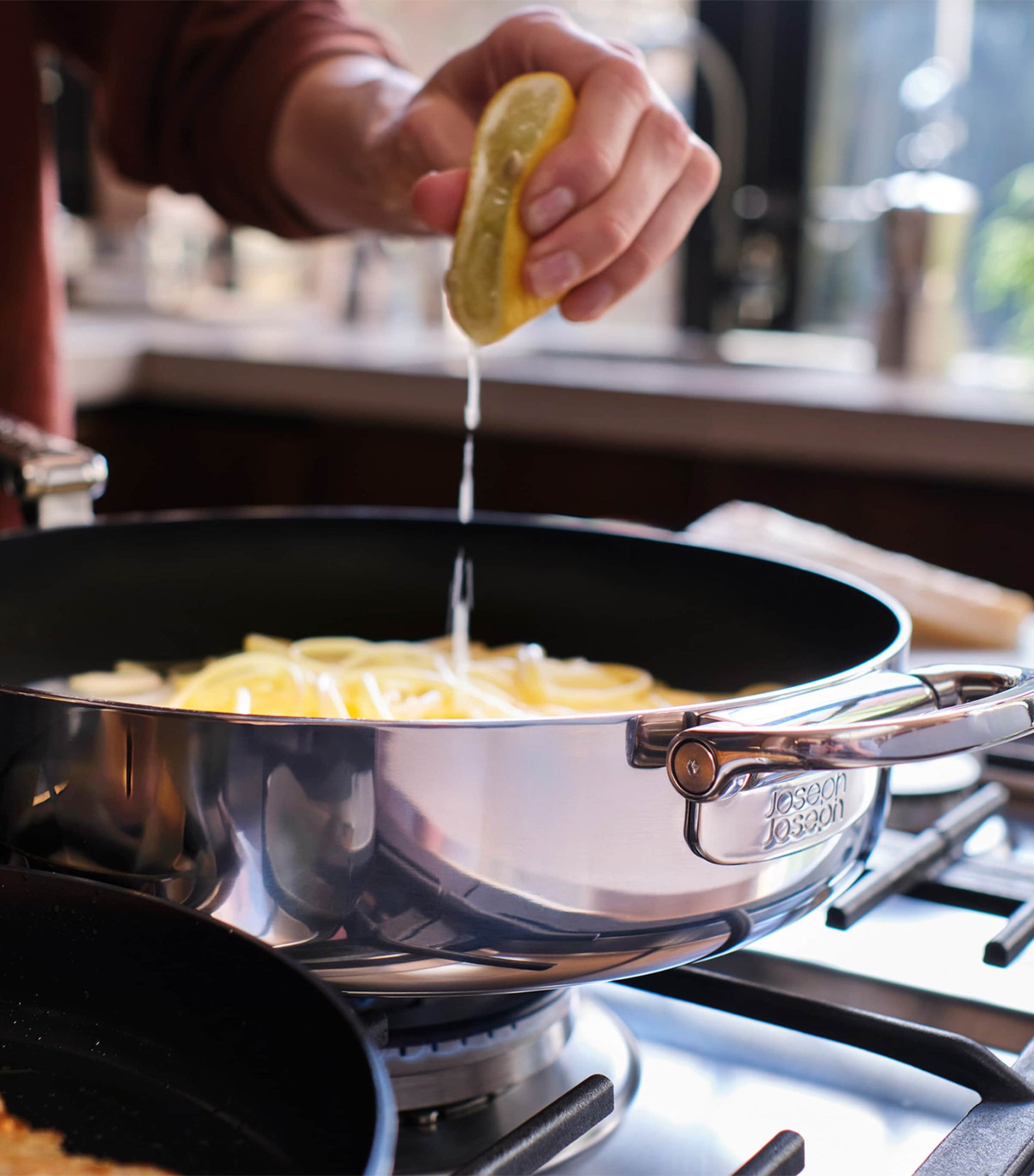 Space Steel Folding-Handle Non-Stick 2-Piece Frying Pan Set