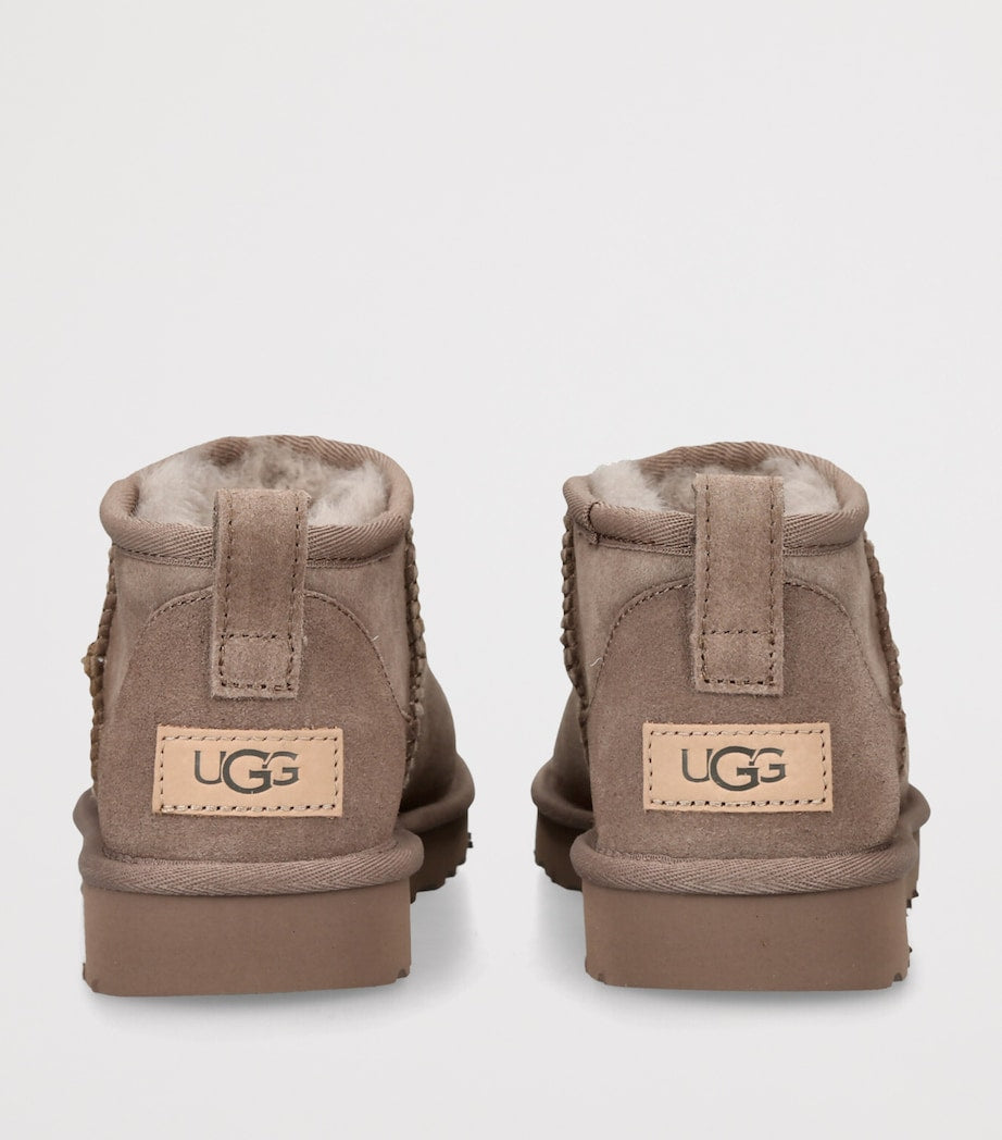 Brown Suede Classic Ultra Mini Boots