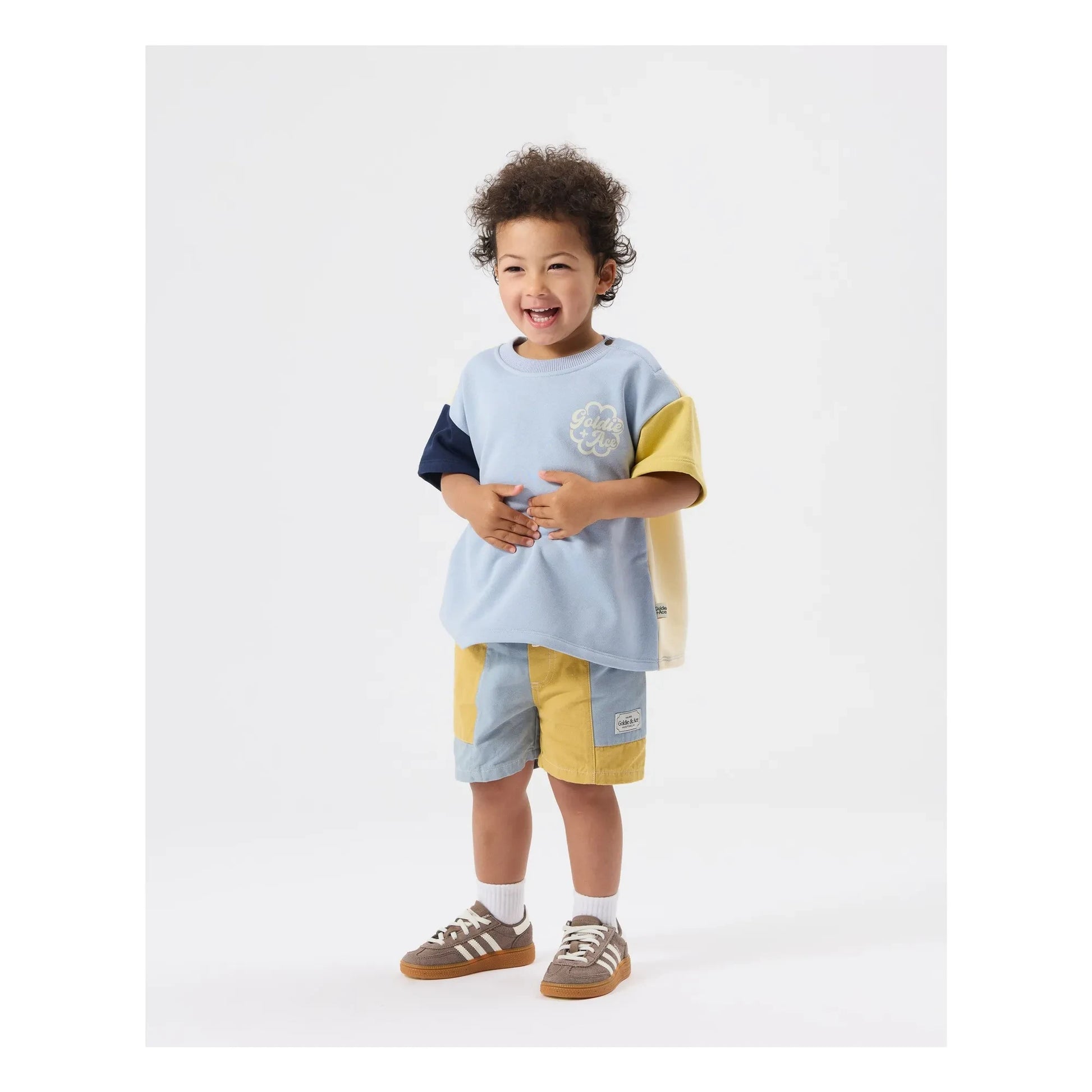 Goldie + Ace - Thick Oversize T-shirt | Light blue