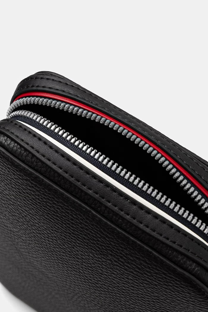 Tommy Hilfiger erkek suni deri omuz çantası