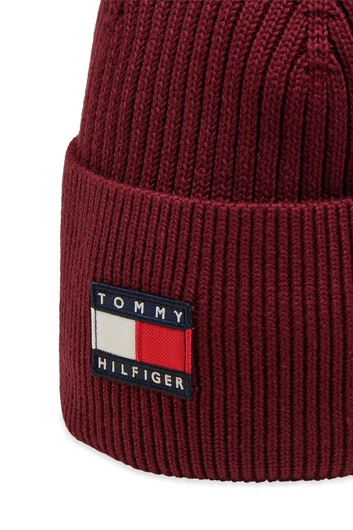 Tommy Hilfiger çocuk pamuk beanie şapka