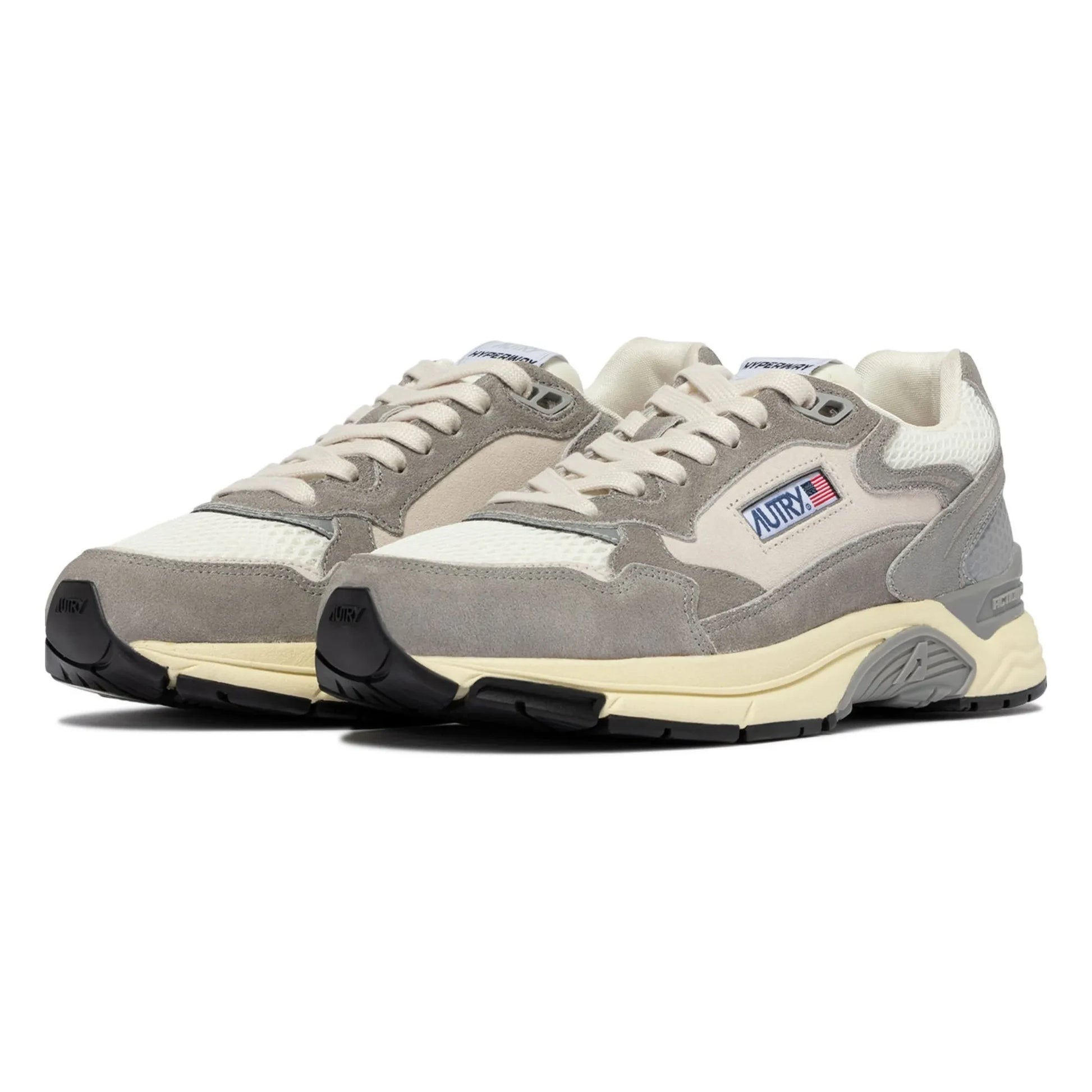 Autry - Hyperway Two-tone Suede Sneakers | Grey