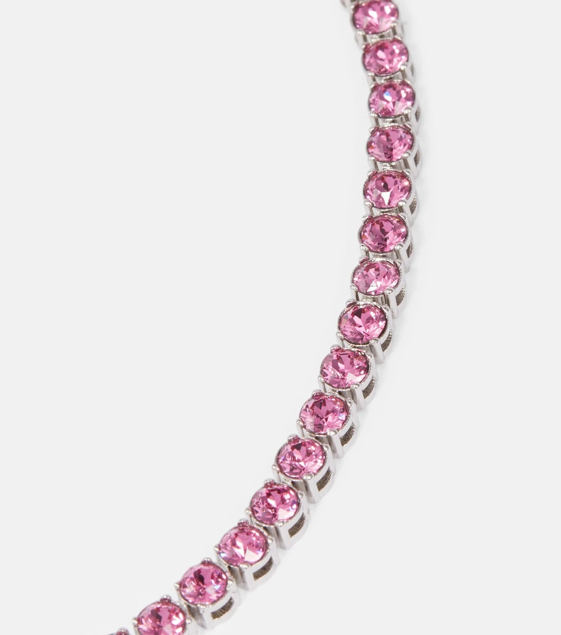 Amina Muaddi - Tennis crystal-embellished necklace