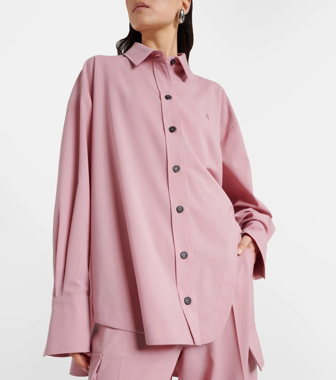 The Attico - Diana asymmetric oversized shirt