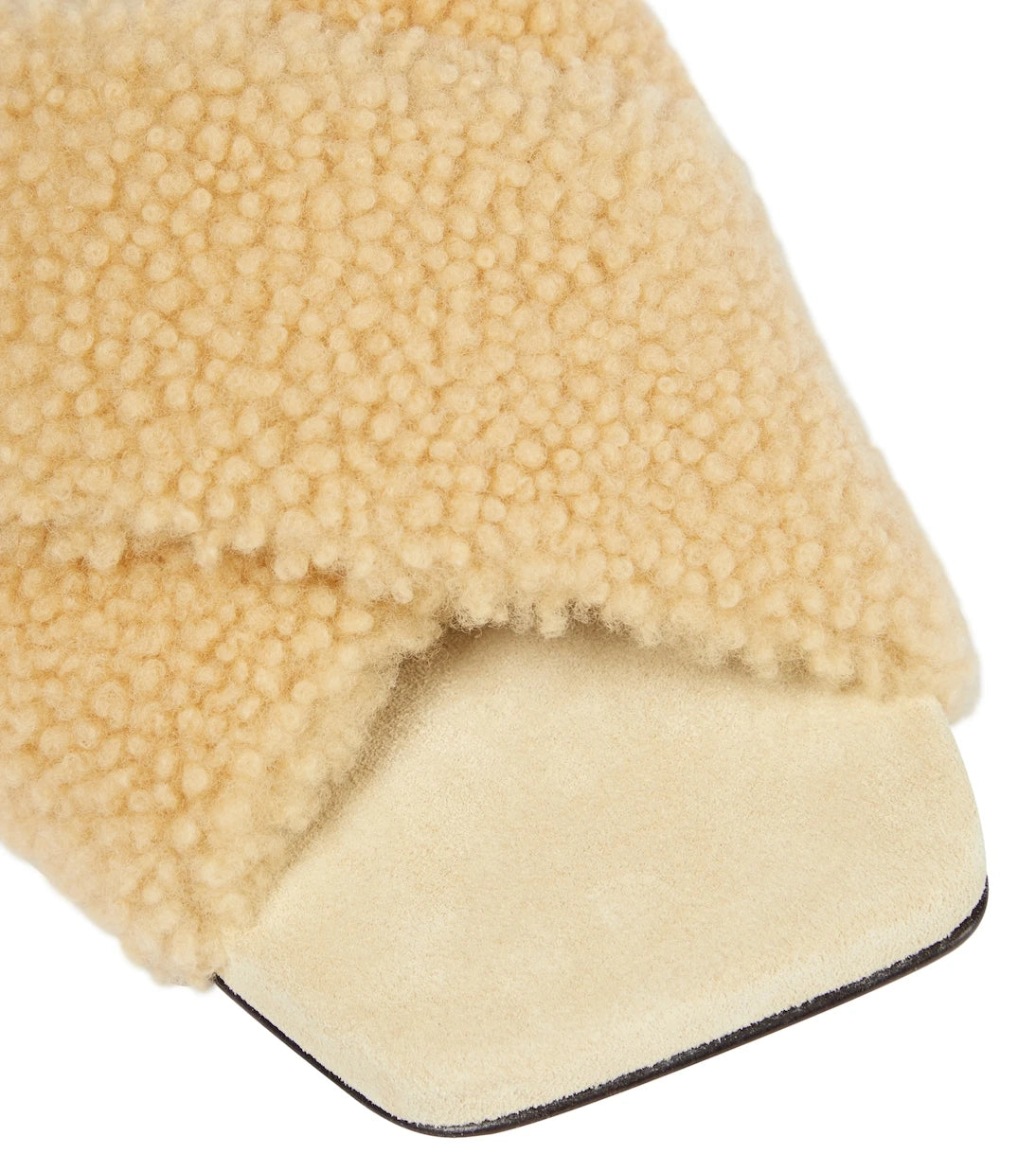 Brunello Cucinelli - Embellished shearling slides