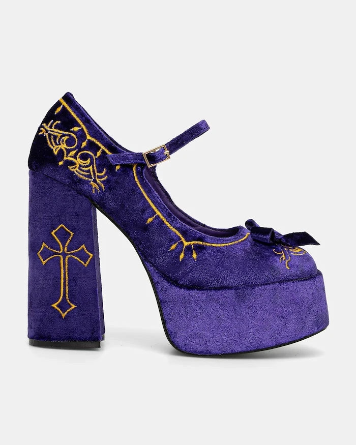 Обувки с дебел ток Koi Footwear Royal Manor