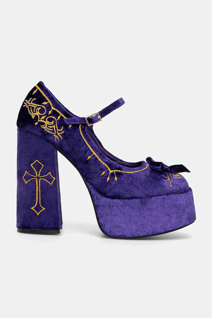 Обувки с дебел ток Koi Footwear Royal Manor