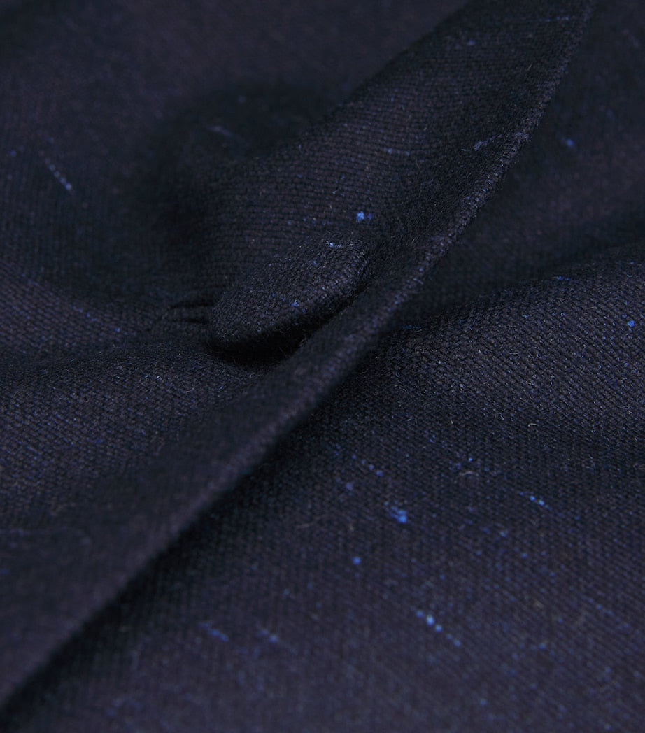 NOMADISSEM Multi Wool-Silk-Cashmere Round-Neck Midi Dress