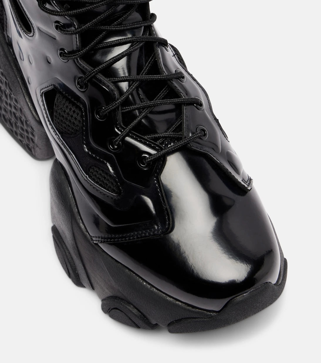 Noir Kei Ninomiya - x Reebok cutout platform ankle boots