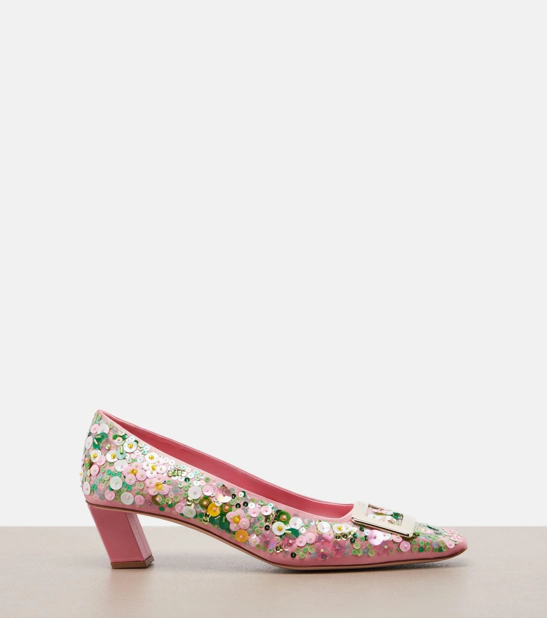 Roger Vivier - Belle Vivier beaded satin pumps