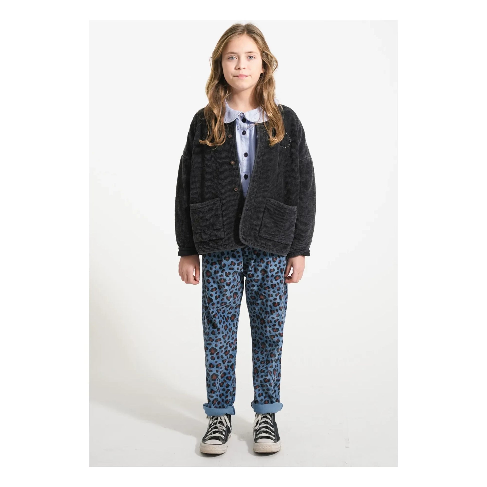 Piupiuchick - Blouse in Jean Claudine collar | Light Blue