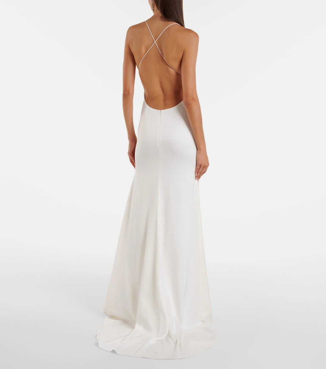 Alex Perry - Open-back satin crêpe gown