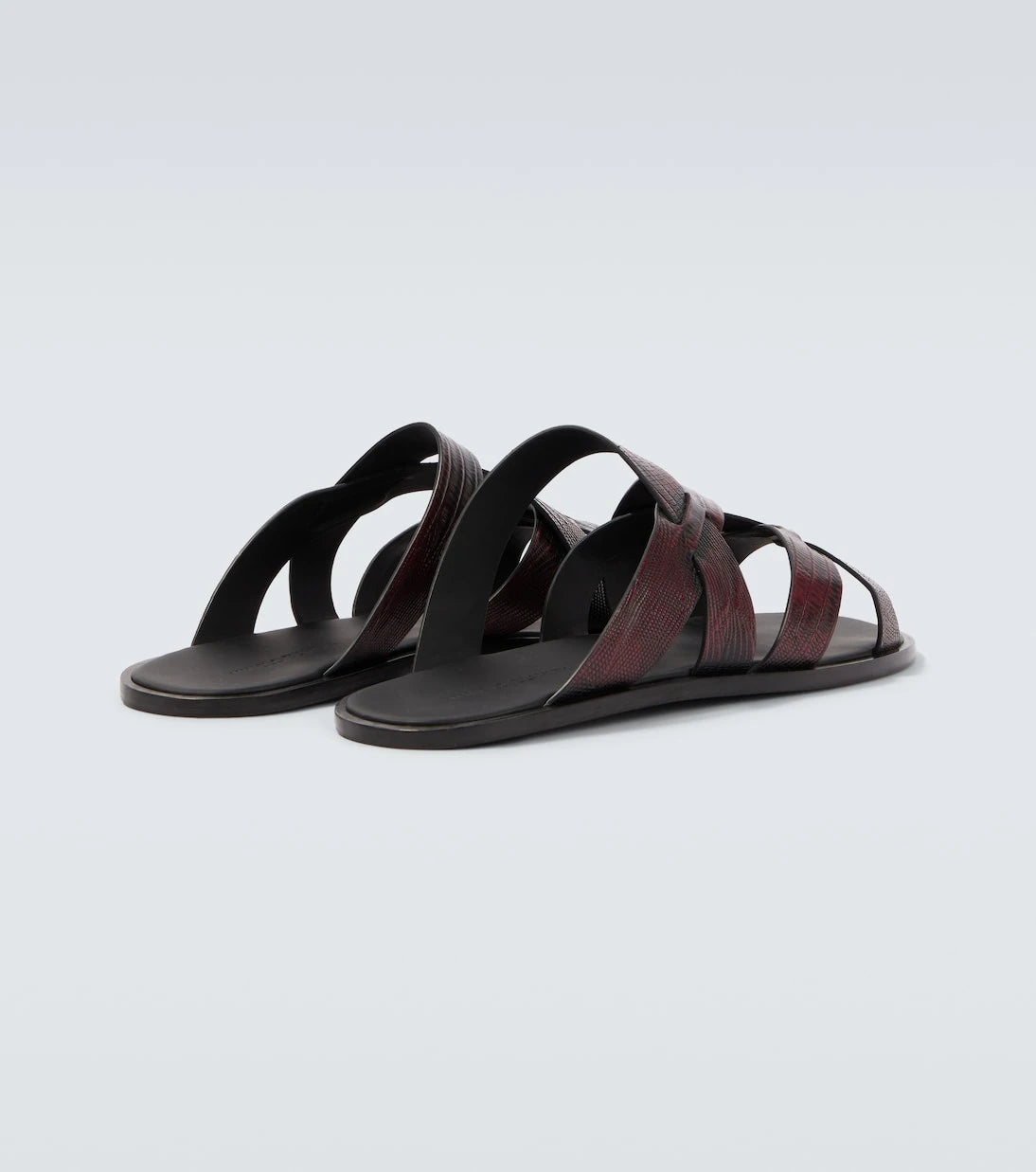 Manolo Blahnik - Marvin croc-effect leather slides