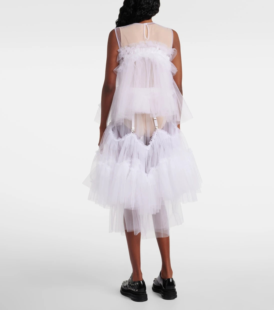 Noir Kei Ninomiya - Ruffled tulle top