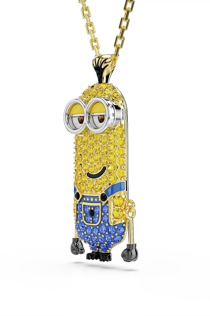 Swarovski Minions kristalli altın kaplama kadın kolye ucu ile kolye