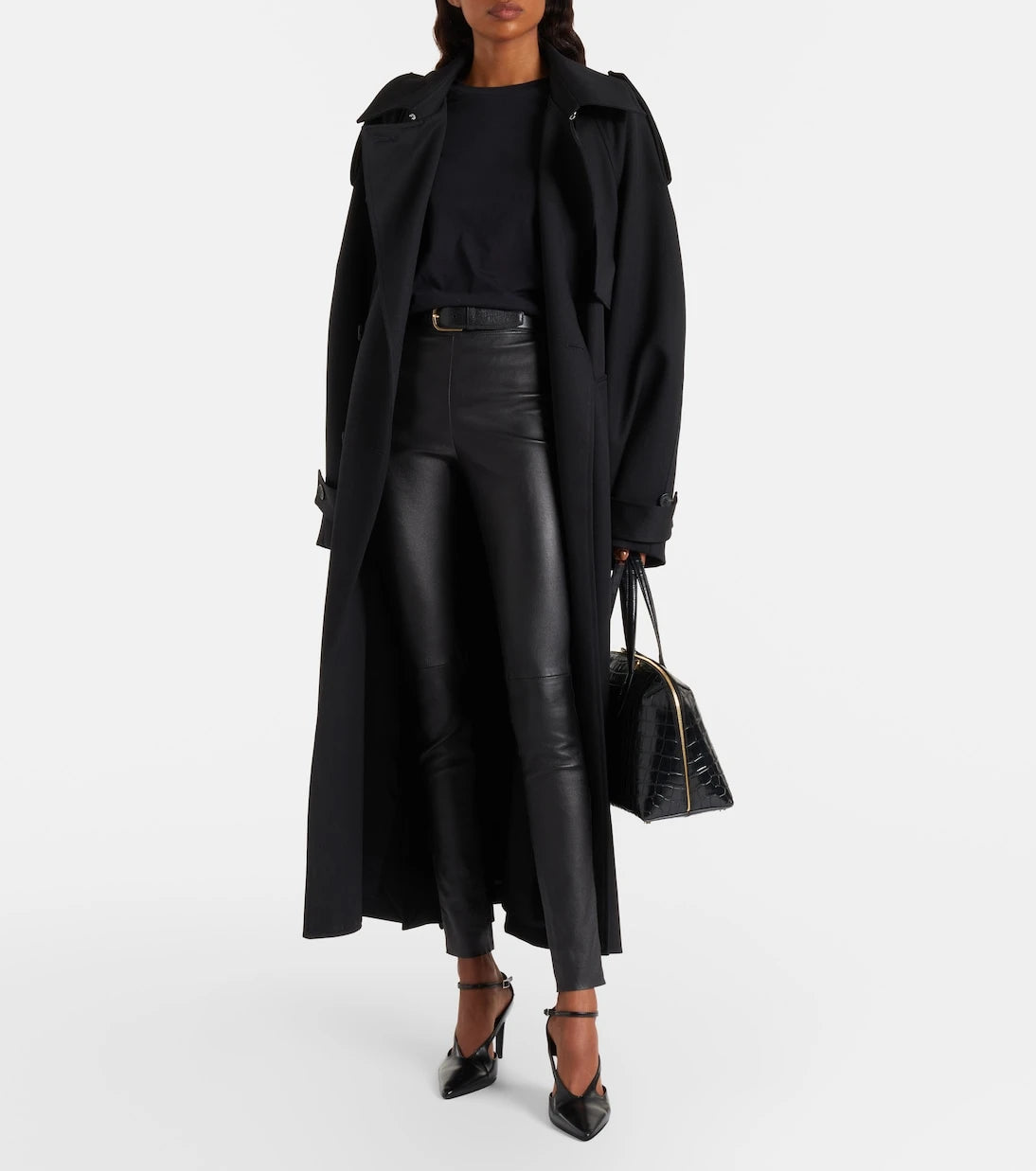 Joseph - Mid-rise leather leggings