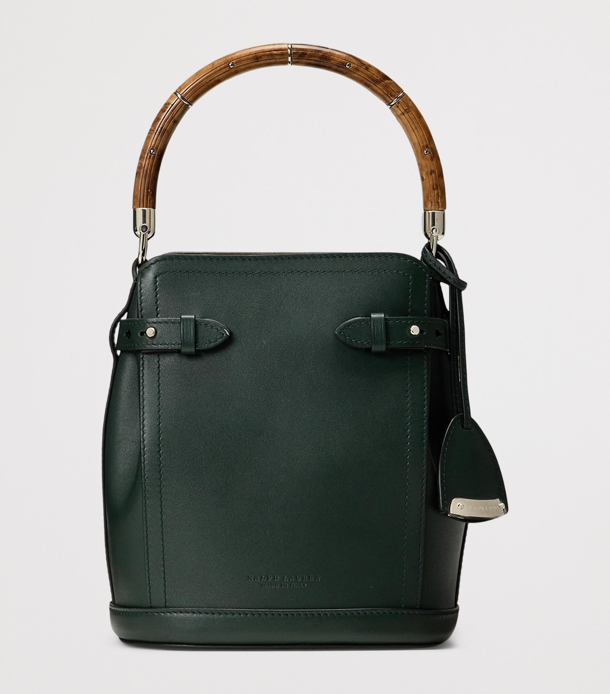 Ralph Lauren Collection Green Small Leather The Ralph Bucket Bag
