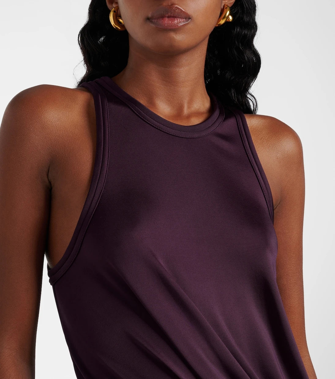 Victoria Beckham - Cutout draped jersey midi dress