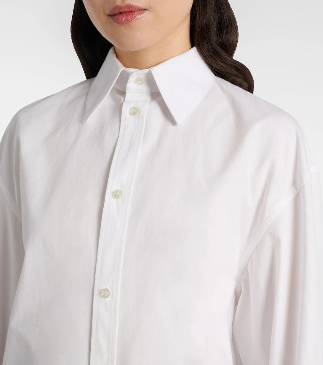 Saint Laurent - Cassandre cotton poplin shirt
