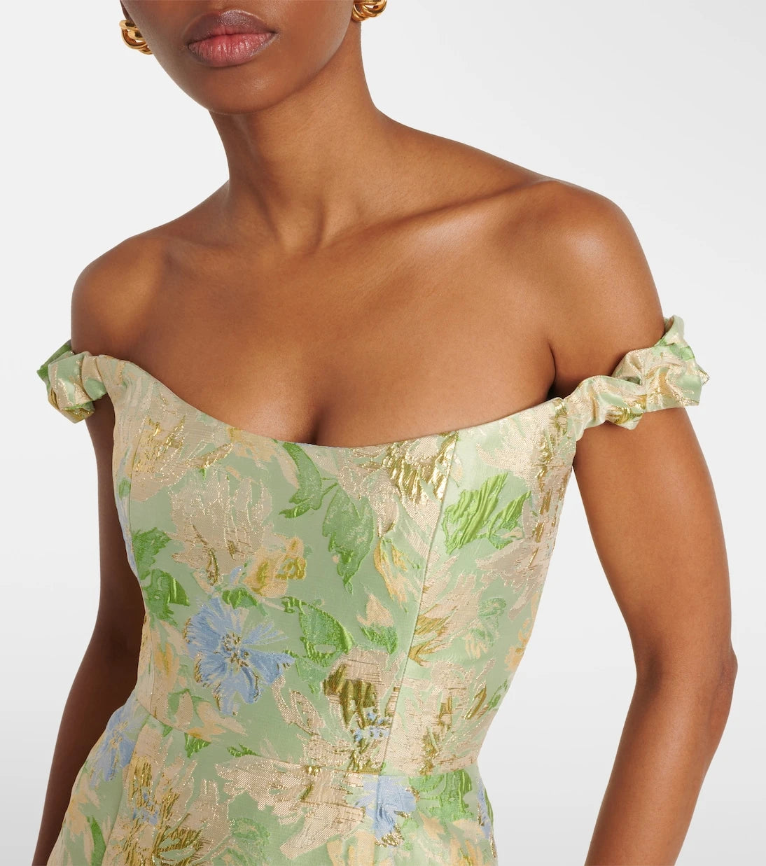 Markarian - Floral brocade midi dress