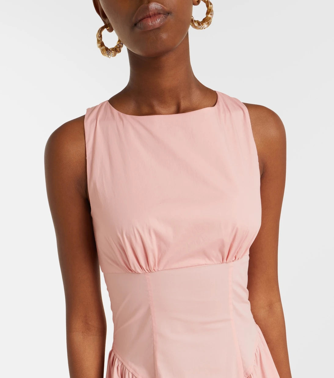 Staud - Gwen cotton poplin midi dress