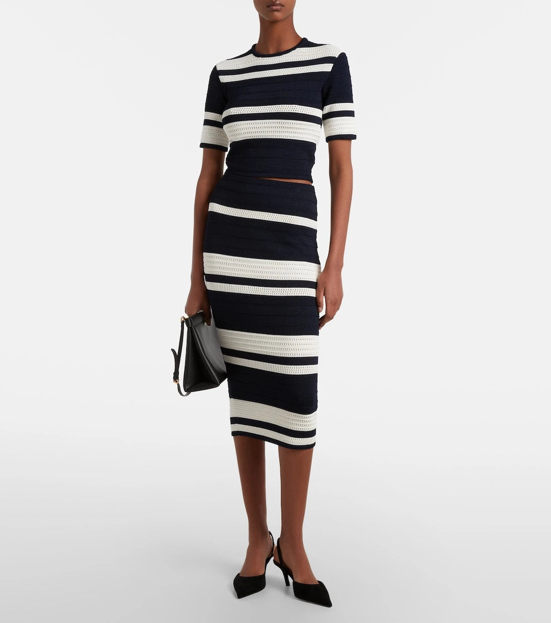 Ralph Lauren Collection - Striped knitted pencil skirt