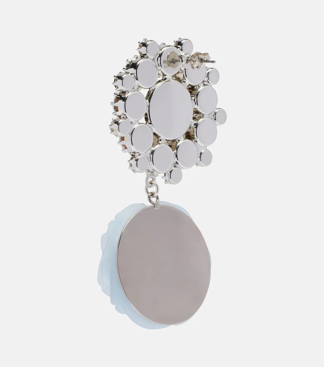 Magda Butrym - Floral-appliqué embellished drop earrings