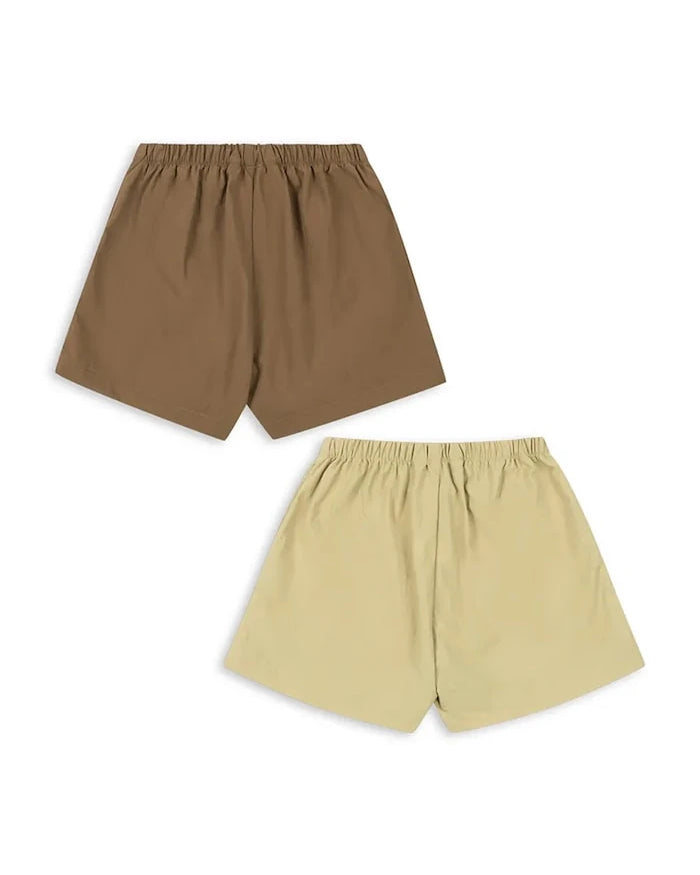 Konges Sløjd Çocuklar için Kısa Pantolon 2 PACK ACTY SHORTS