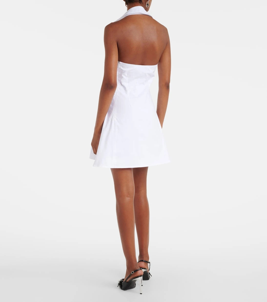 Coperni - Halterneck cotton minidress