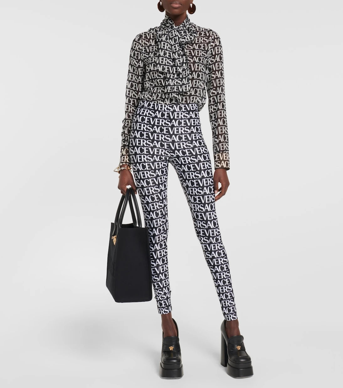 Versace - Logo-print leggings