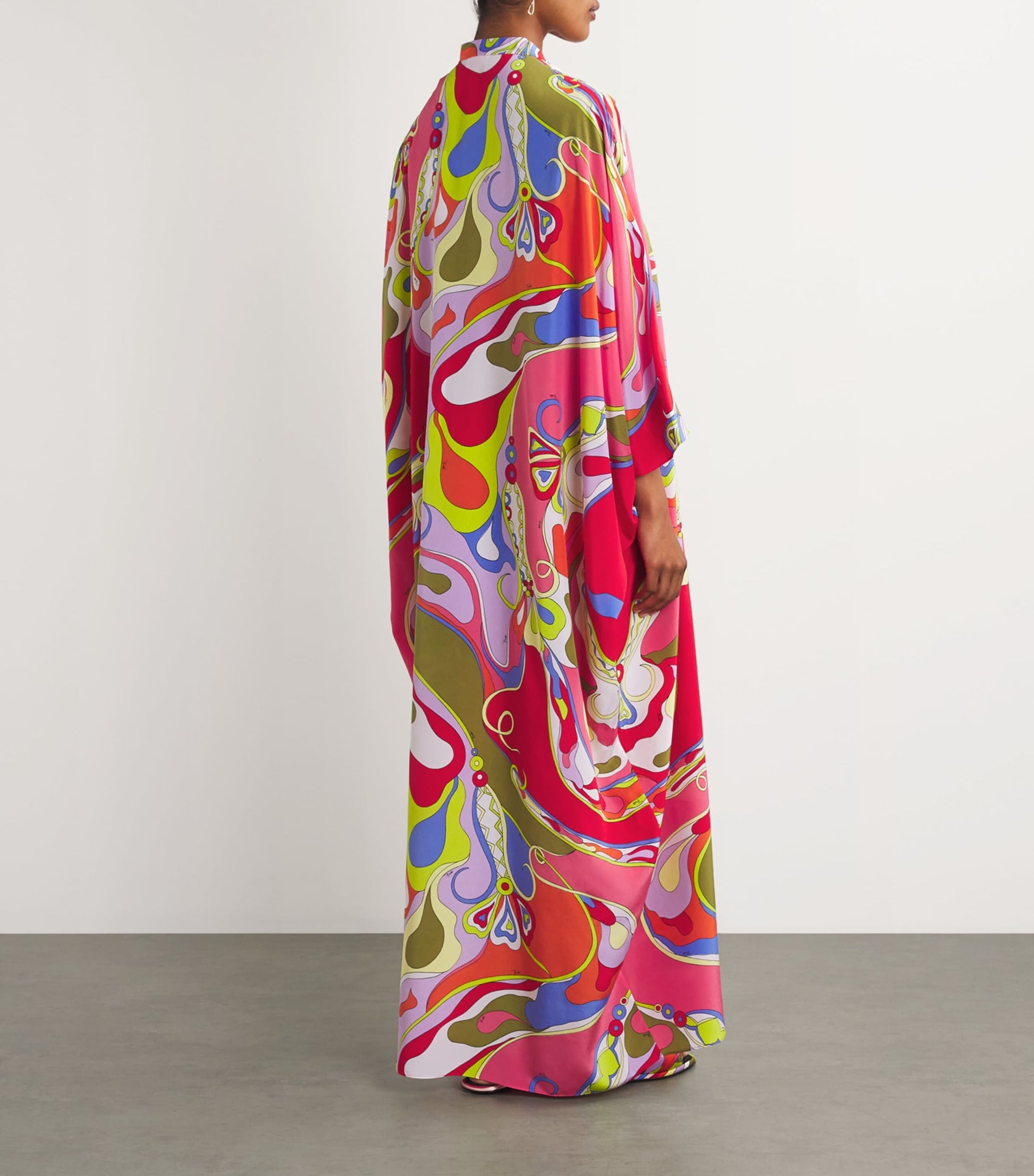 Multi Silk Orchidee Kaftan